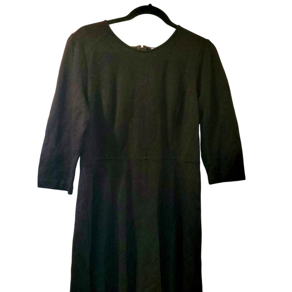 Eliza J Black LBD Midi Dress Size 14 Black Hidden Zipper